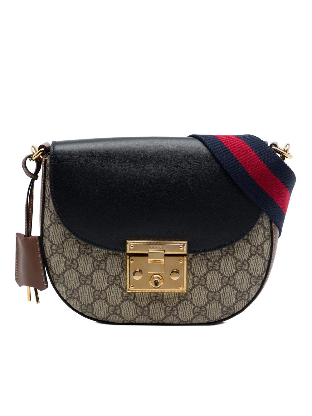 Gucci Padlock Saddle Shoulder Bag Gg #350271G12B